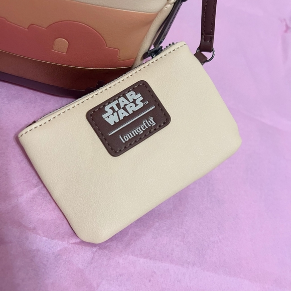 🎯 Loungefly Star Wars Tatooine Mini Backpack NWT - Picture 10 of 16